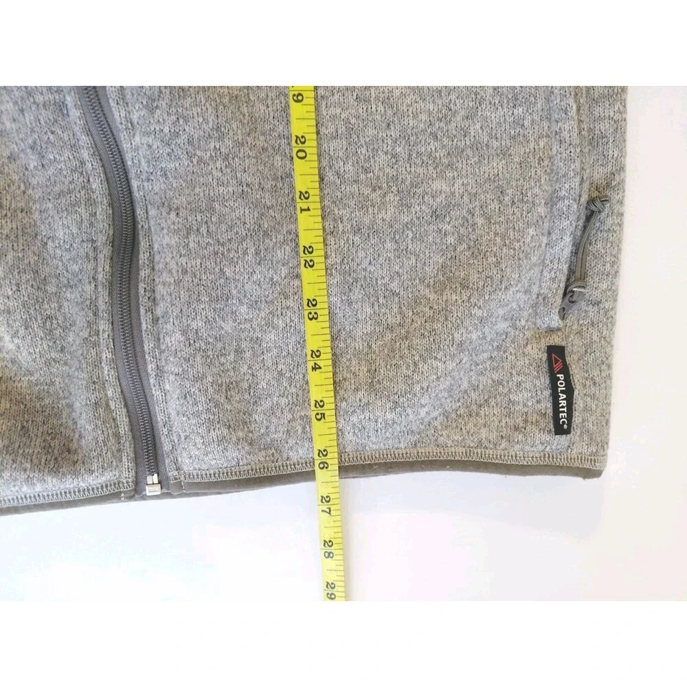 J. Crew and Nordic Polartec Men's Size L Gray Fleece Vest w/Zip Pockets